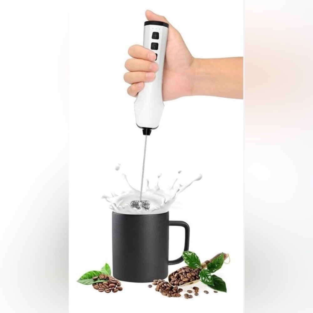 Electric Milk Frother mixer rechargeable handheld kitchen gadget